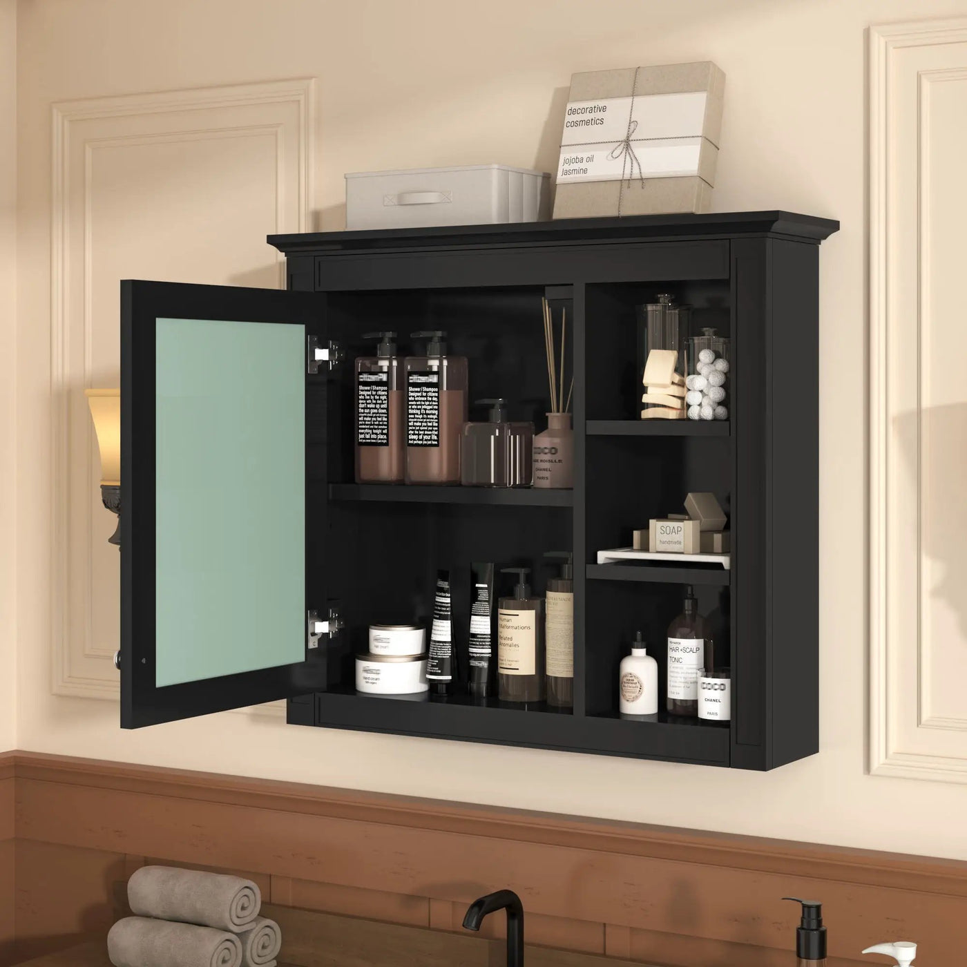 Modern Wall-Mounted Medicine Cabinet With Mirror by HouseOfZazla