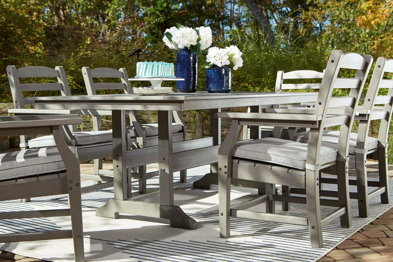 Visola - 7 Pc. - Dining Set with 6 Chairs - Gray by Unique Piece Furniture
