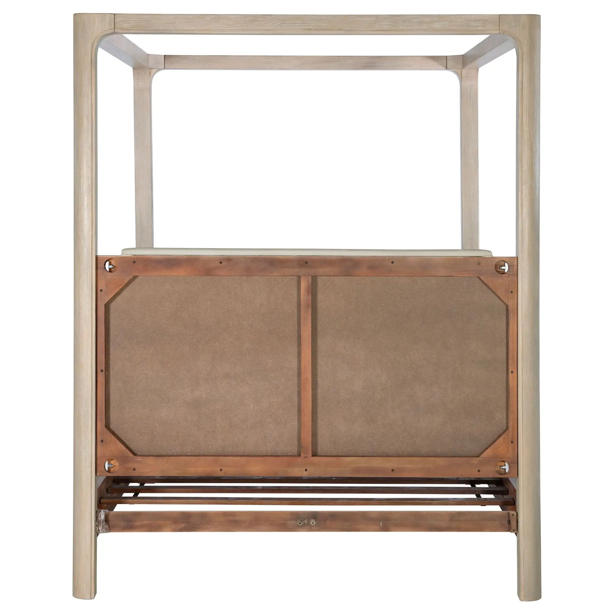 Solano 85-inch California King Canopy Bed Weathered Mango by Unique Piece Furniture