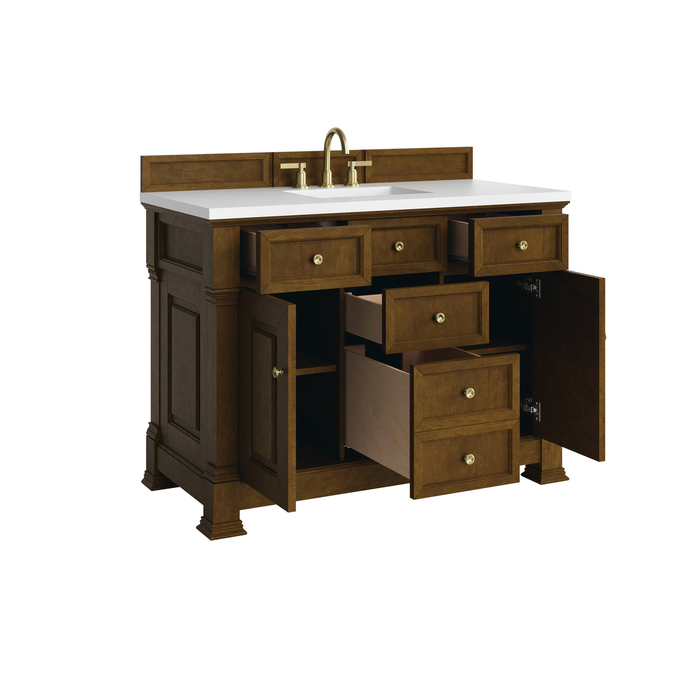 James Martin Brookfield 48" Single Bathroom Vanity, Honey Oak, view 28