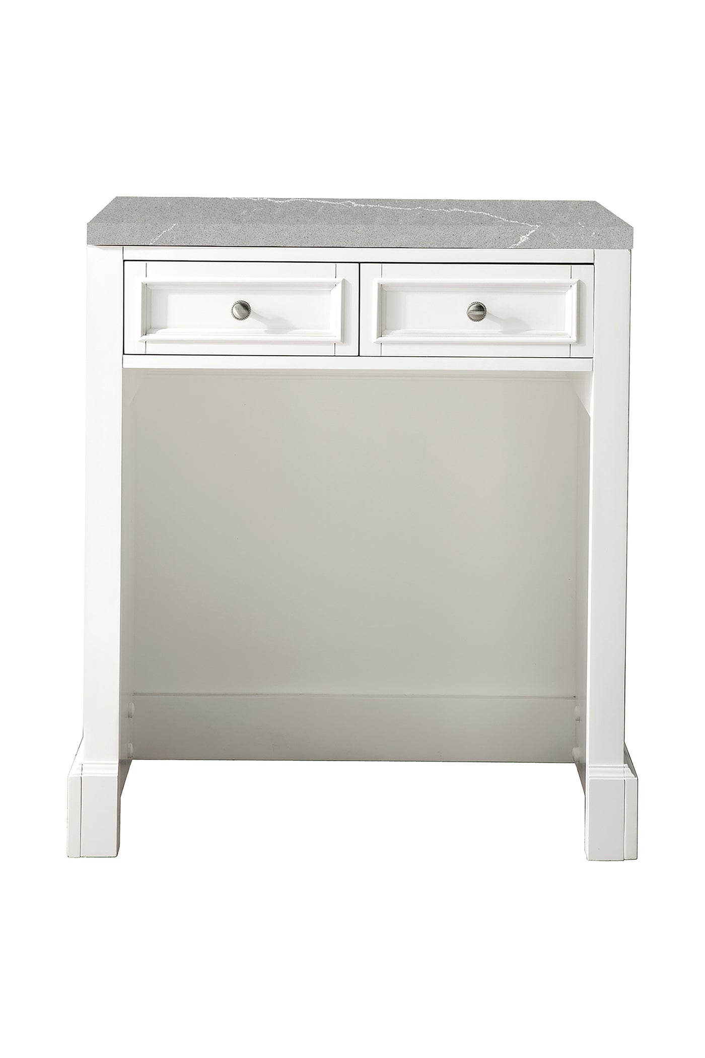 James Martin De Soto 30" Countertop Unit, Bright White with Eternal Serena countertop