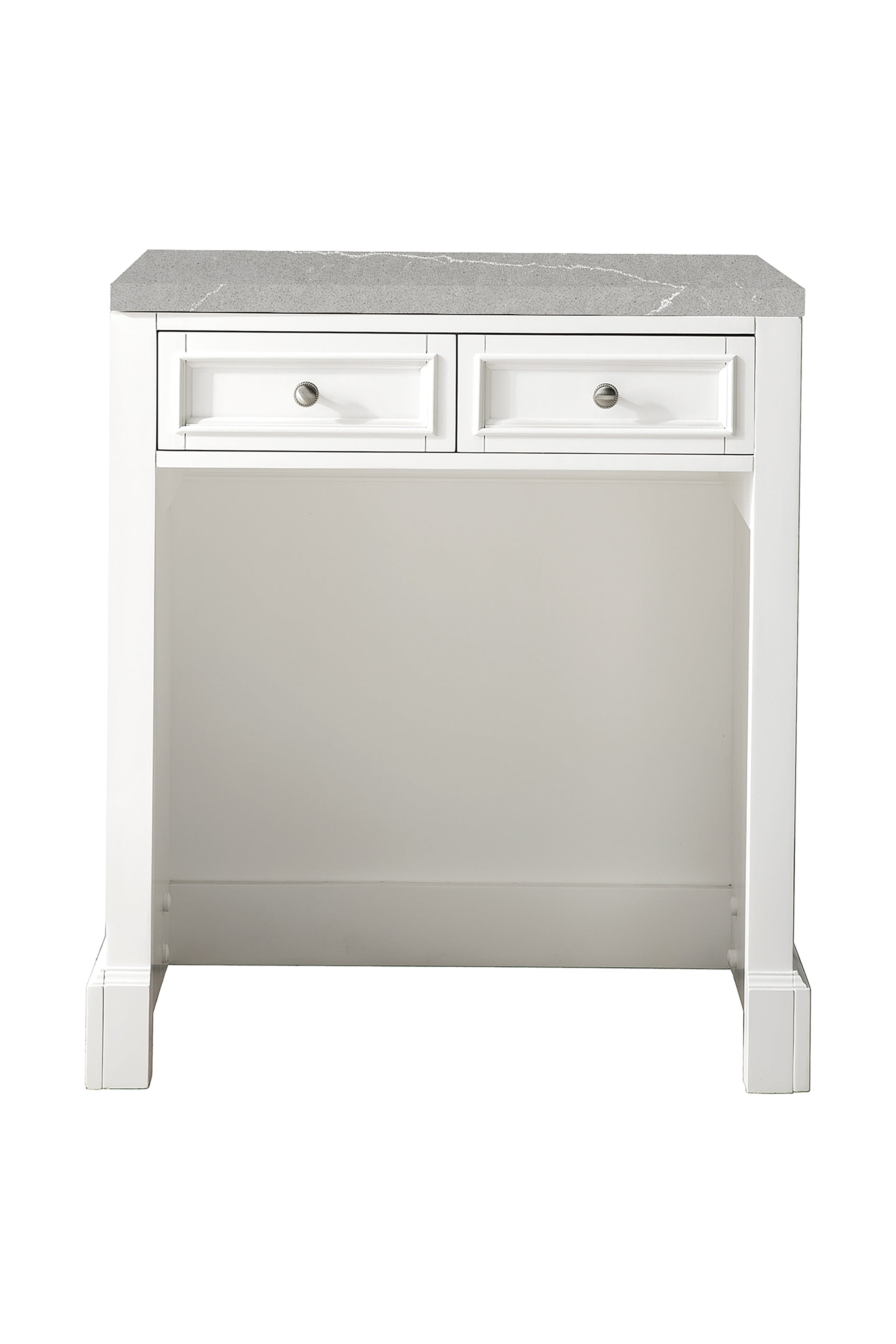 James Martin De Soto 30" Countertop Unit, Bright White with Eternal Serena countertop