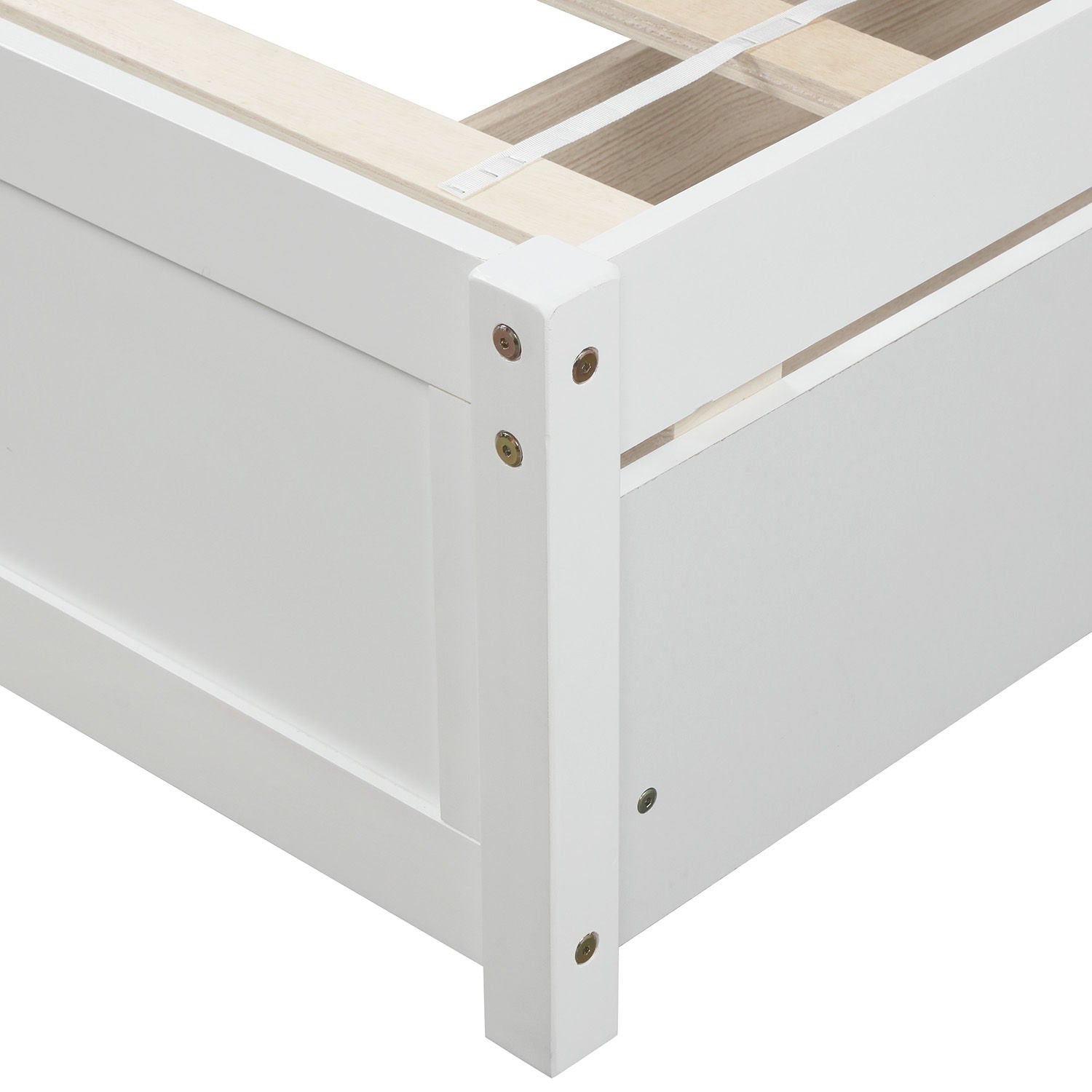 Platform Storage Bed Wood Bed Frame With Two Drawers And Headboard by HouseOfZazla