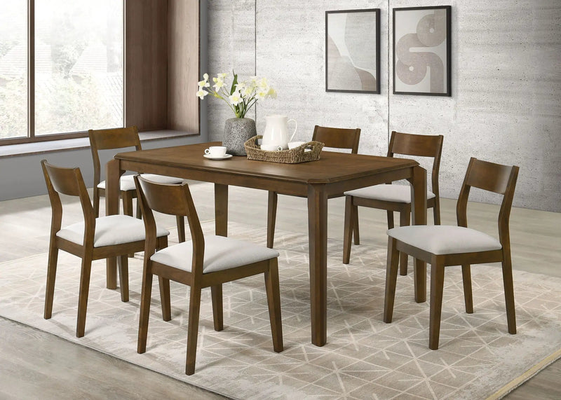 Almonte 59-inch Rectangular Wood Dining Table Dark Brown by Unique Piece Furniture