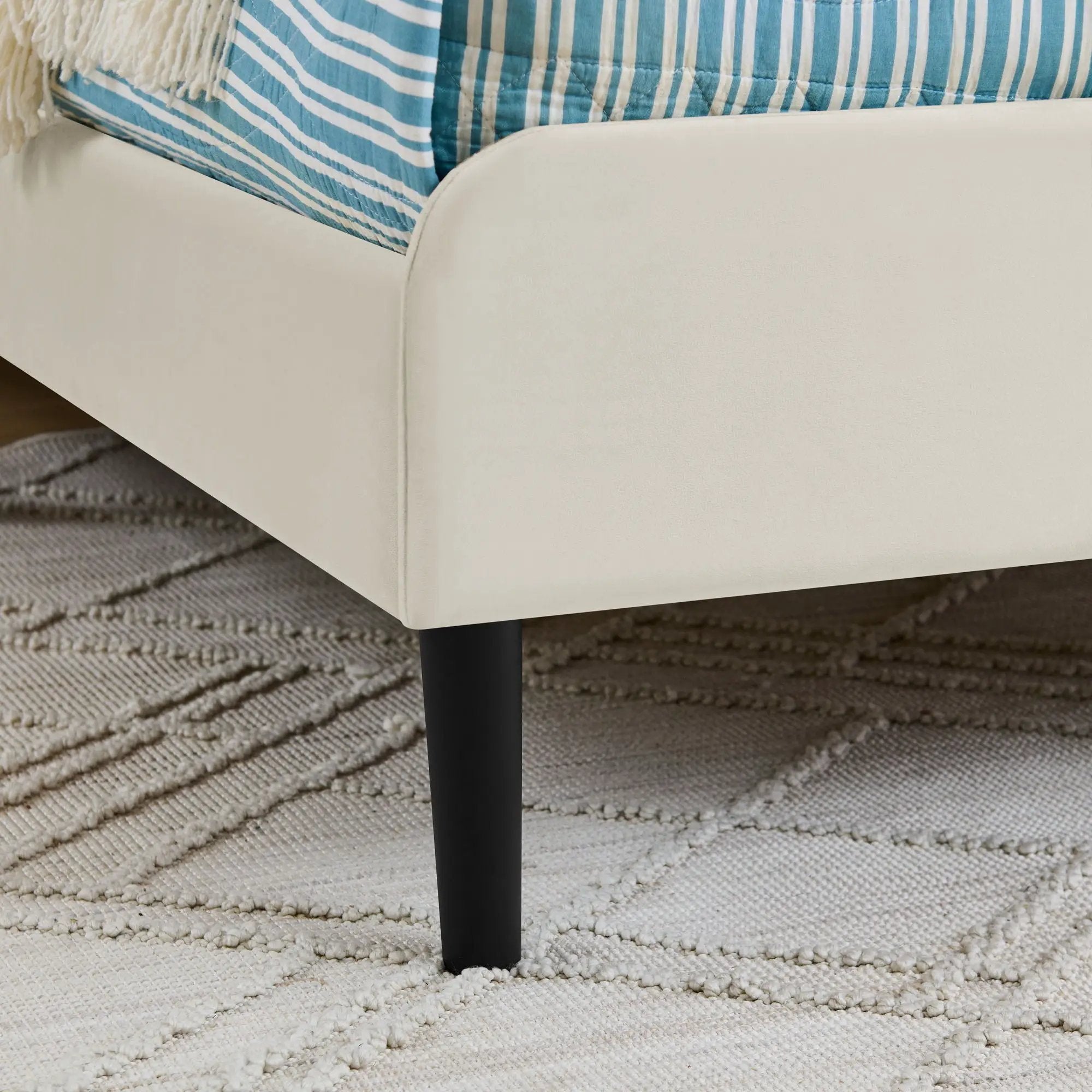 Upholstered Platform Bed Frame With 2 Storage Drawers And Adjustable Sofa Bed by Unique Piece Furniture