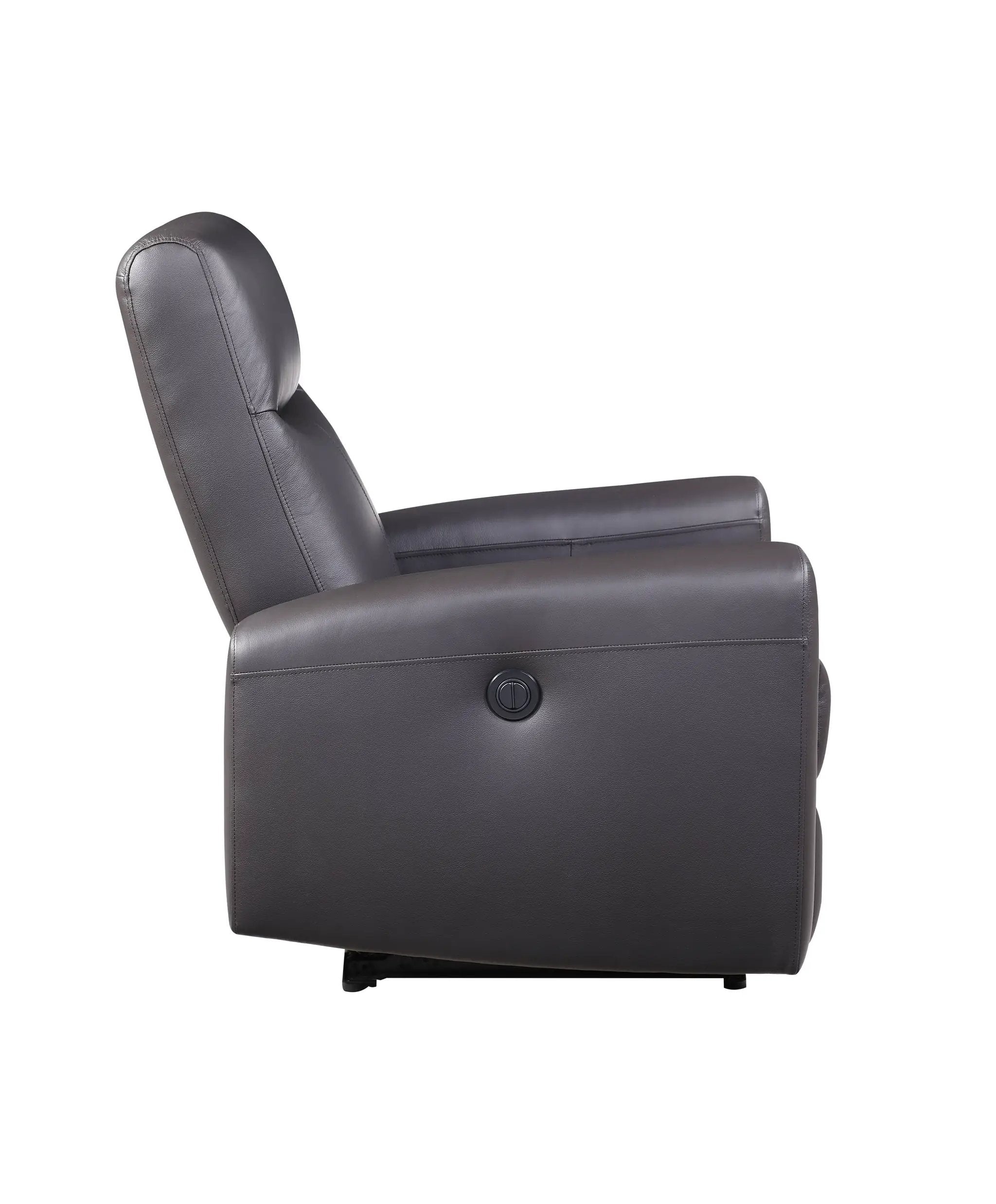 Blane - Top Grain Leather Match Power Motion Recliner - Brown by Unique Piece Furniture