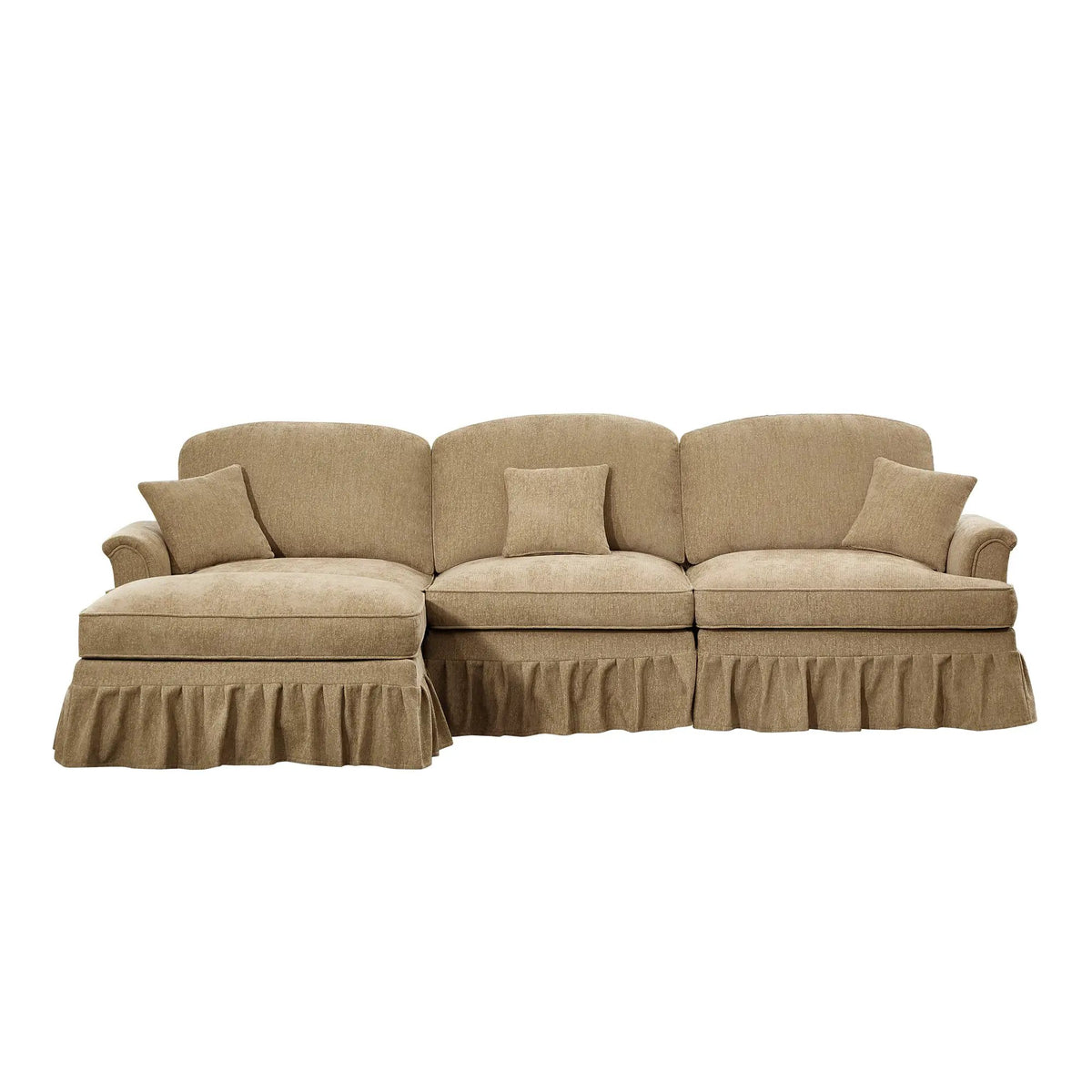 Mid Century Three Seater Modular L Shaped Sectional Couch, photo 9 of 10