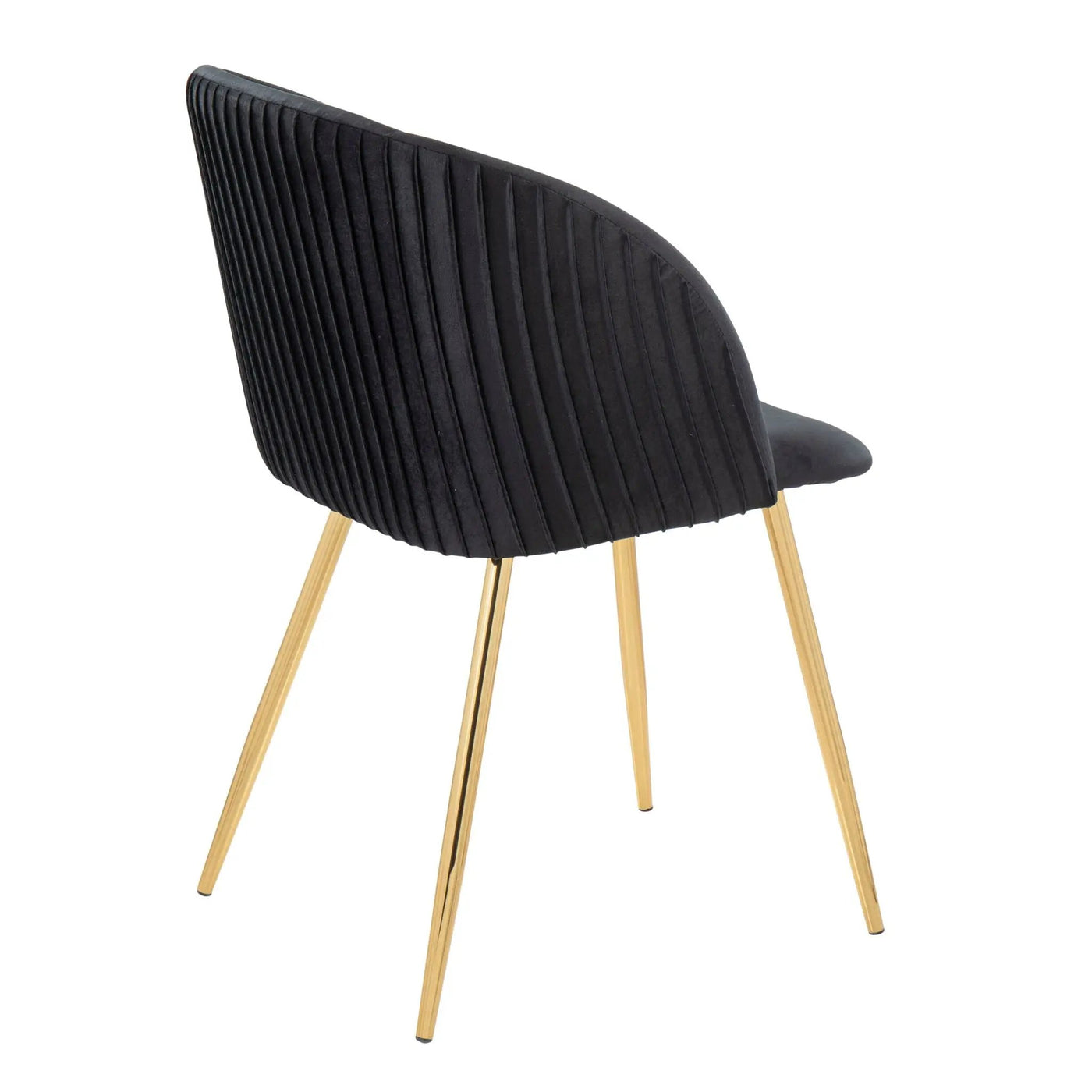 Fran - Pleated Waves Contemporary Chair (Set of 2) by HouseOfZazla