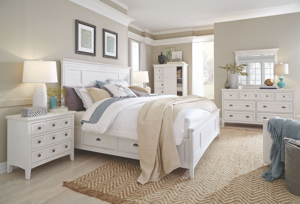 Heron Cove - Complete Panel Bed With Storage Rails, photo 7 of 7