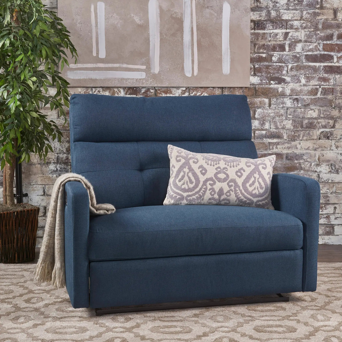 Reclining Loveseat - Leather Double Recliner Sofa by HouseOfZazla
