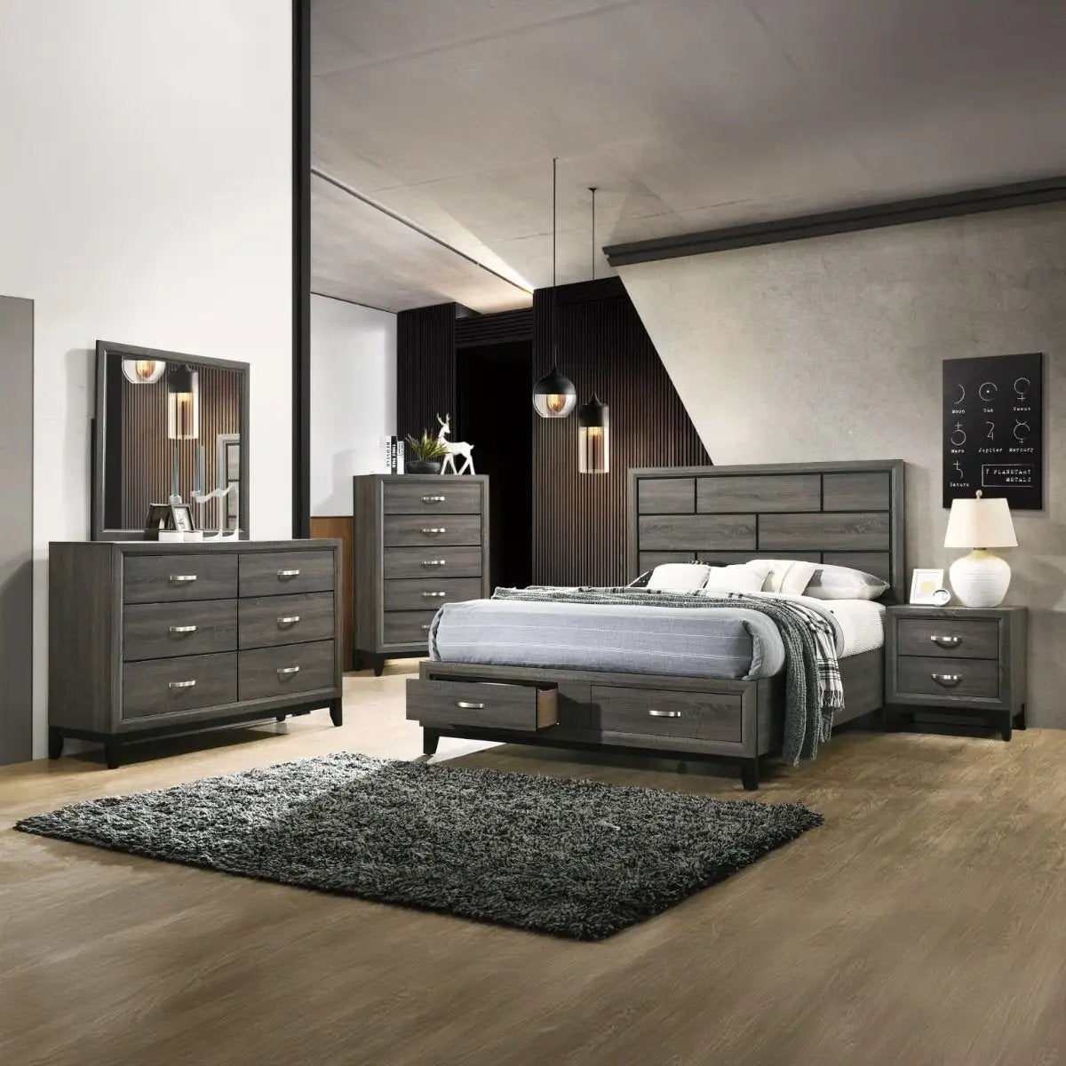 Valdemar - Bed w/Storage by Unique Piece Furniture