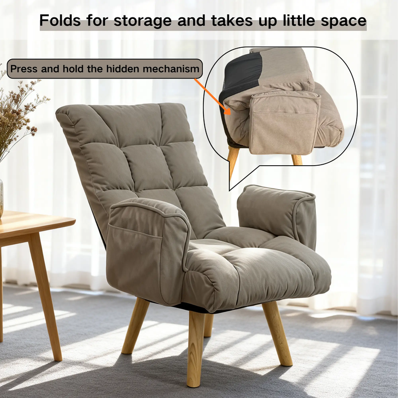 Rotatable Adjustable Back Lazy Sofa Lounge Chair by HouseOfZazla