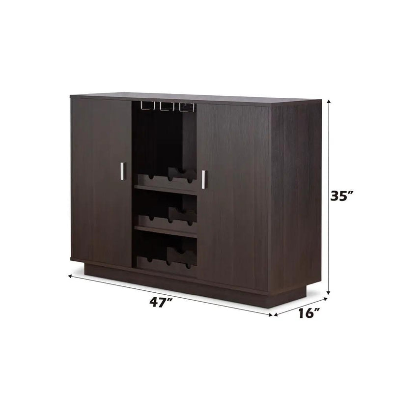 Hazen - 35" Wine Cabinet - Espresso by Unique Piece Furniture