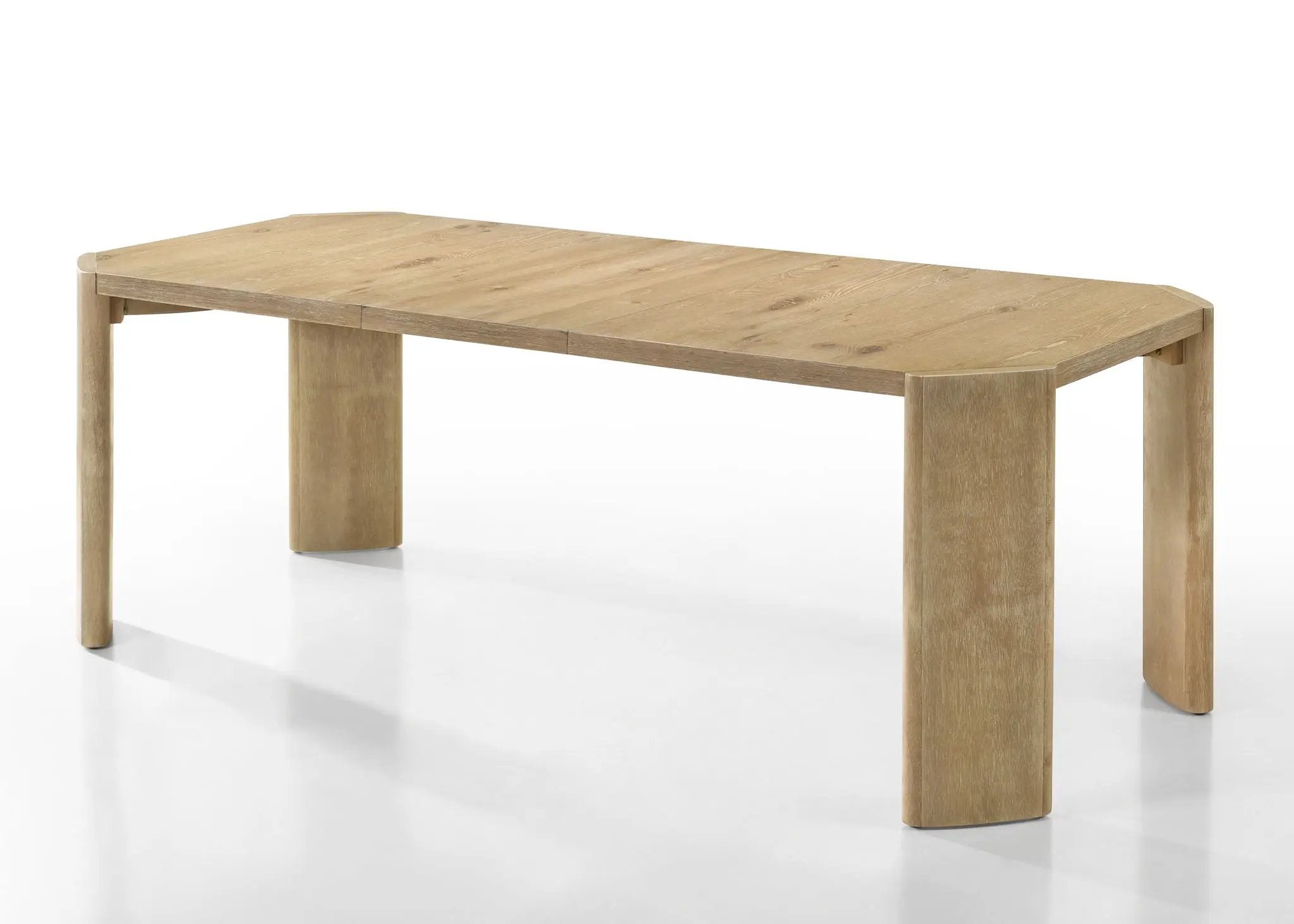Magnus - Extendable Rectangular Dining Table - Oak Finish by HouseOfZazla