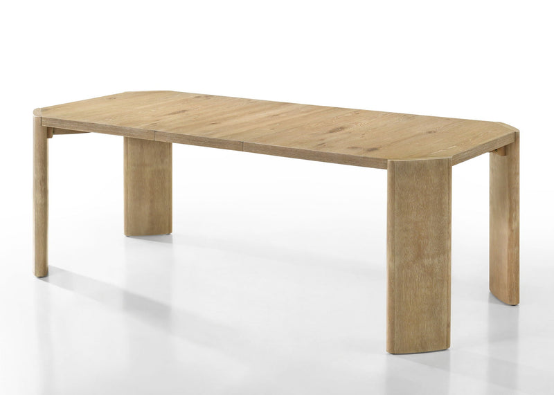 Magnus - 6 Piece Extendable Rectangular Dining Table Set With Dining Bench - Oak by HouseOfZazla
