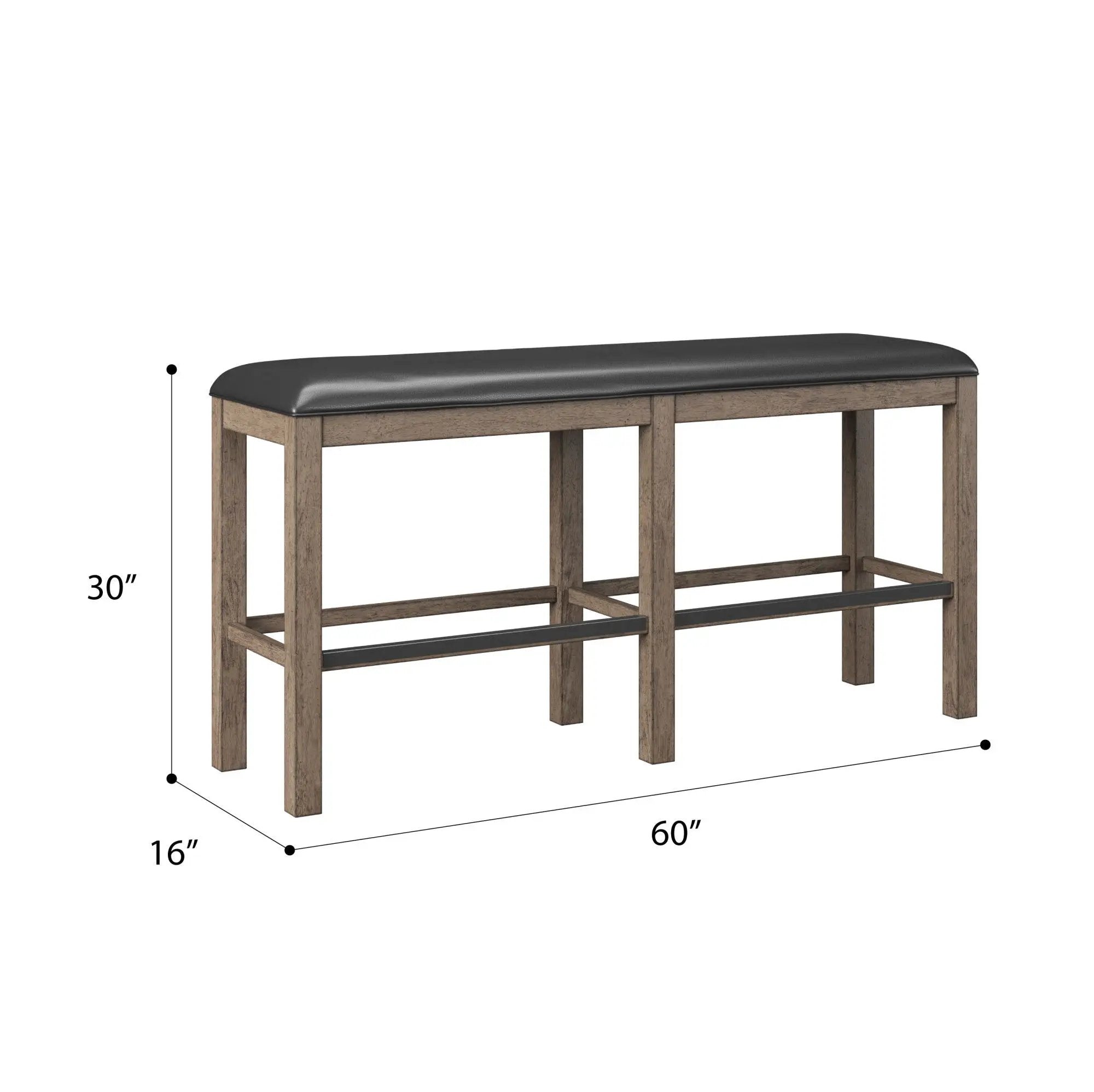 Bar Height Bench - Brown by Unique Piece Furniture
