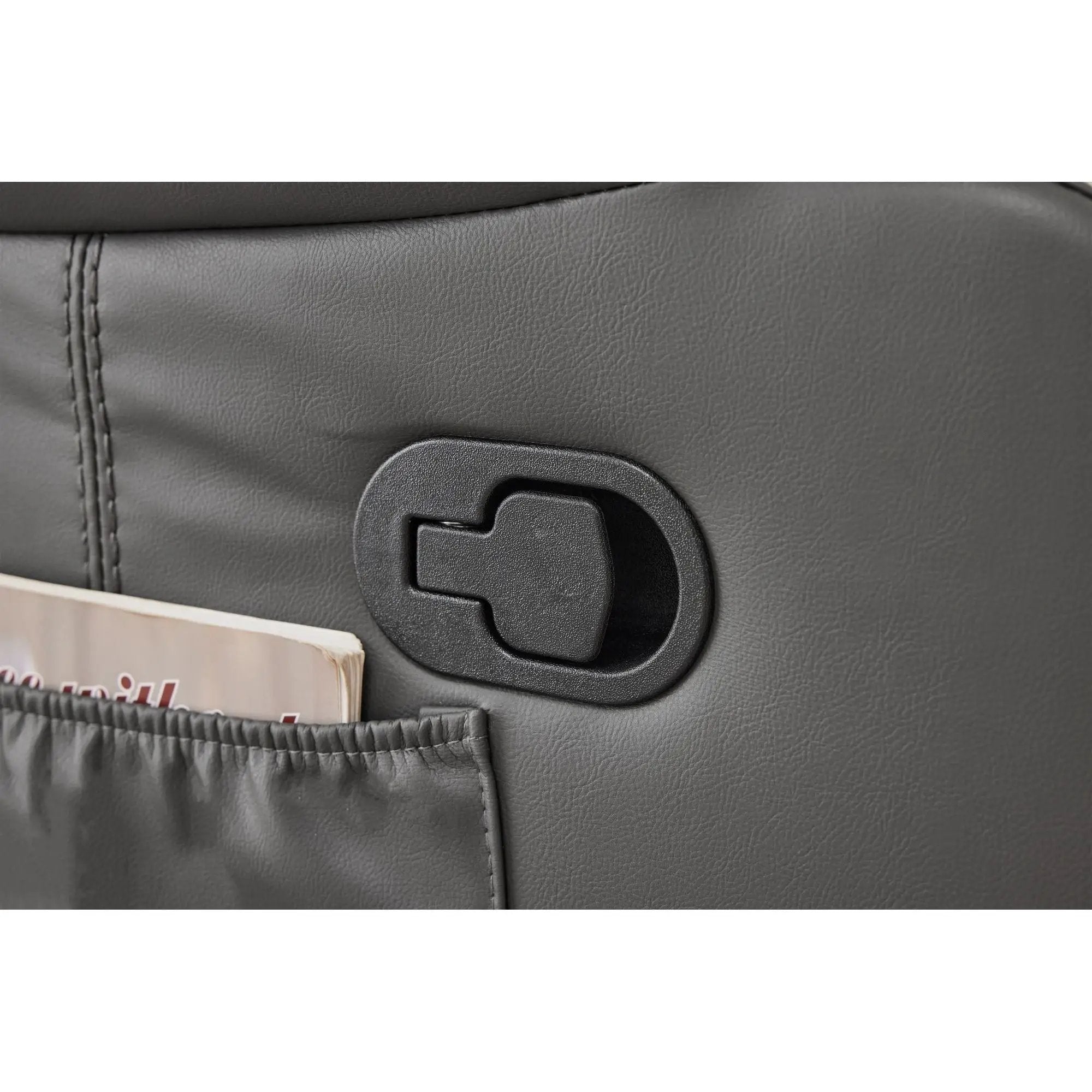 Recliner Chair With Vibration And Heating - Gray by HouseOfZazla