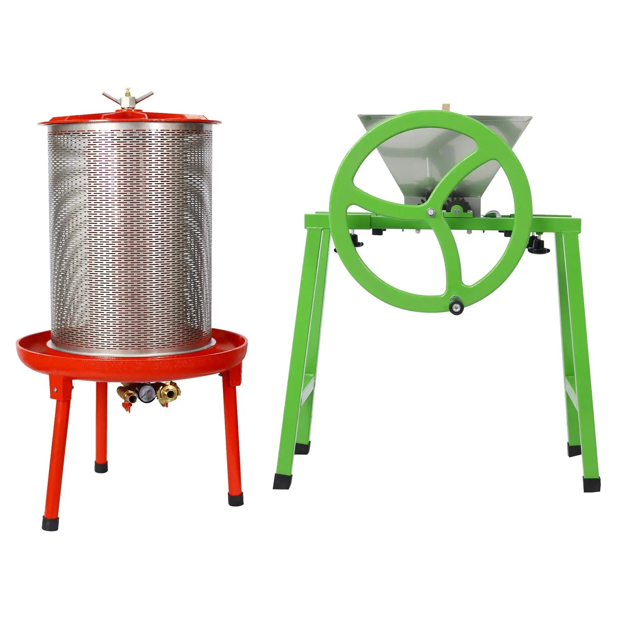 Hydraulic Fruit Wine Press With Apple Crusher - Green by HouseOfZazla