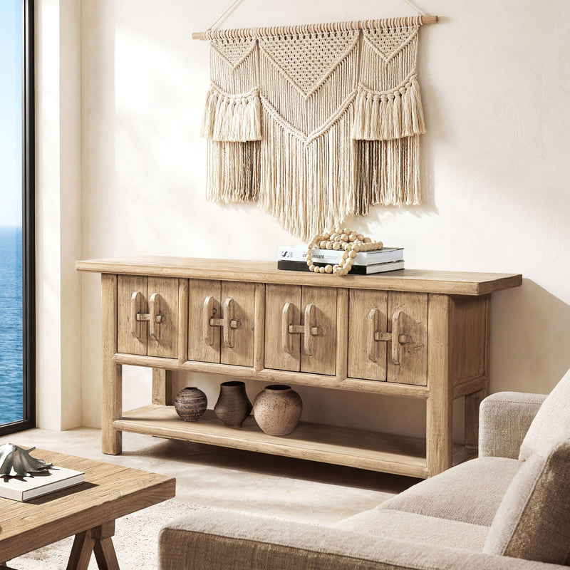 Rowan - Sideboard With Lower Shelf - Natural by HouseOfZazla