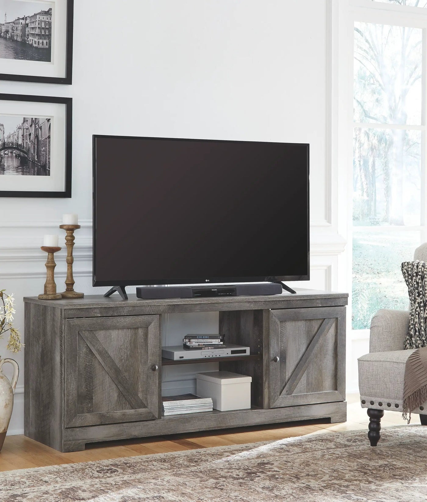 Wynnlow - TV Stand With Fireplace Option by Unique Piece Furniture
