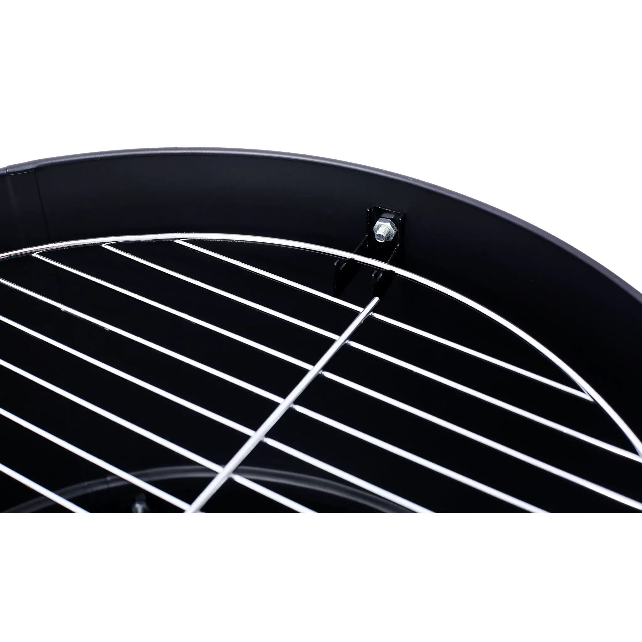 Heavy Duty Round Bbq Grill 17" Steel Charcoal Smoker For Outdoor Cooking - Black by HouseOfZazla