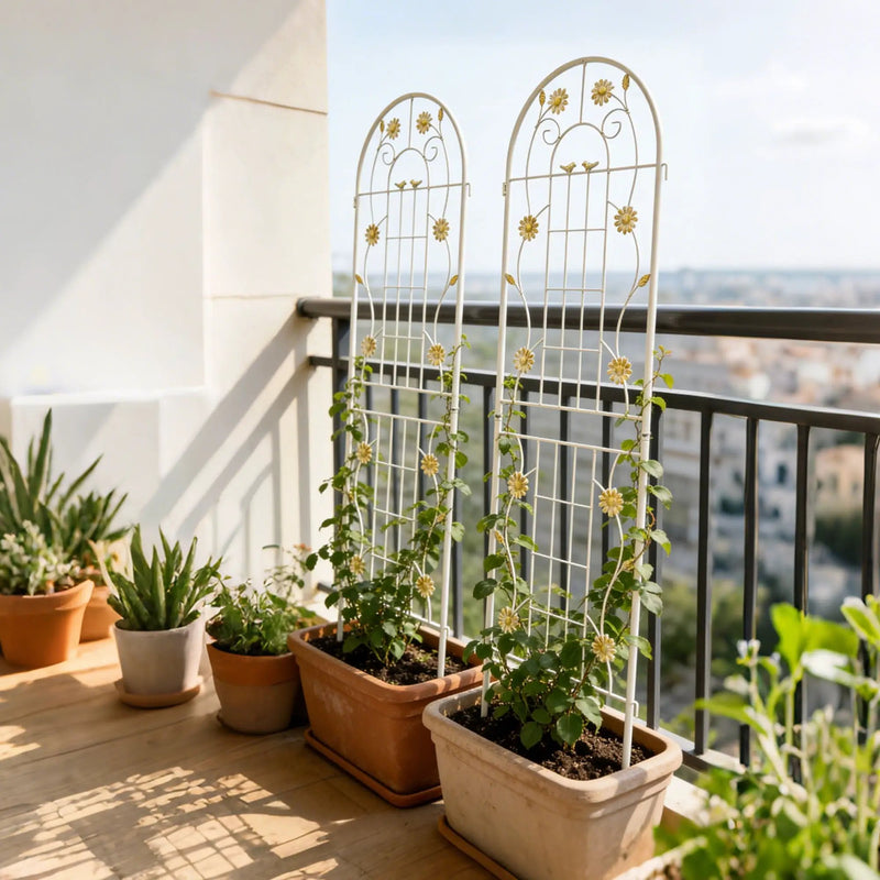 Metal Garden Trellis Rustproof Trellis For Climbing Plant Outdoor Flower Support by HouseOfZazla