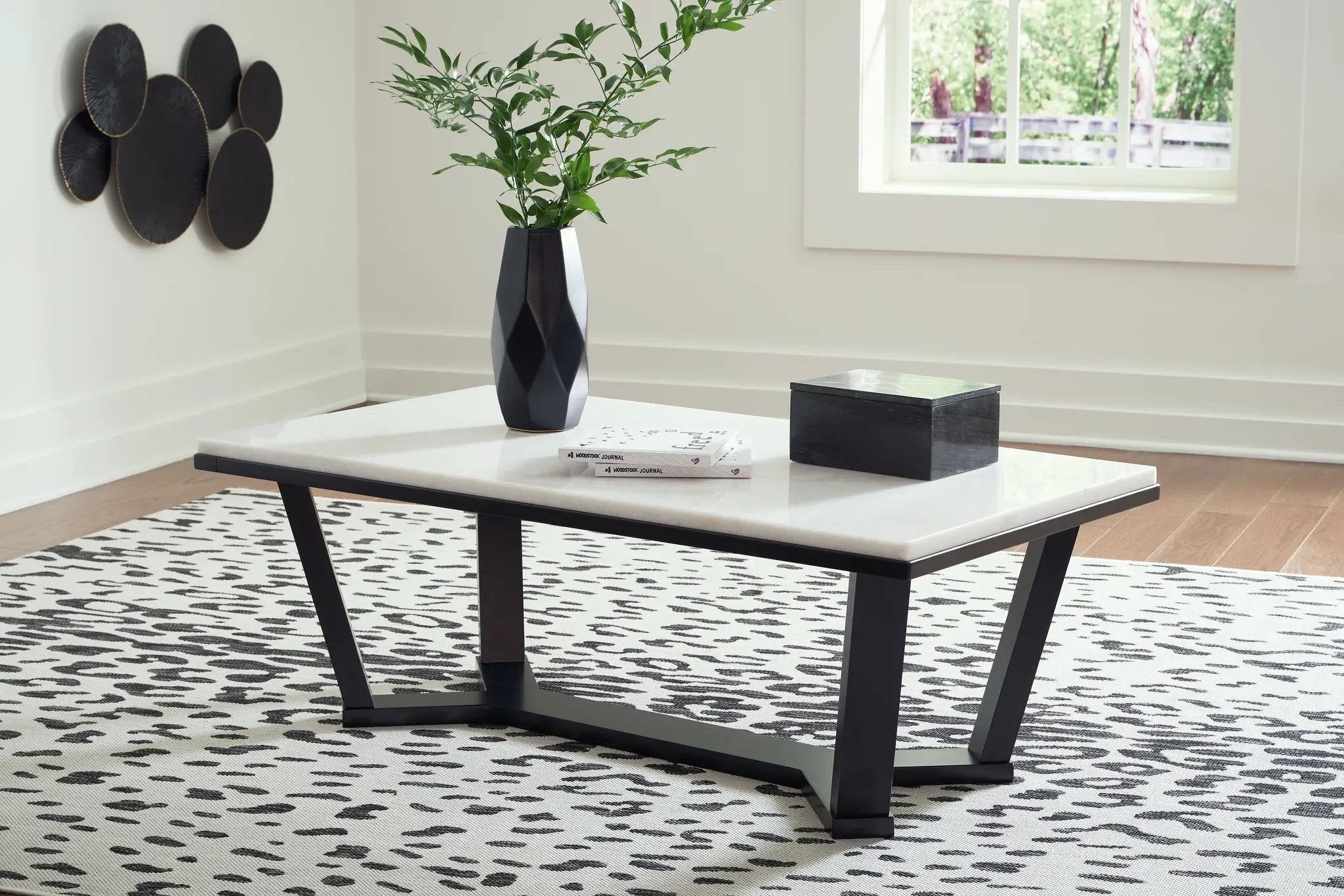 Fostead - Rectangular Cocktail Table - White / Espresso by Unique Piece Furniture