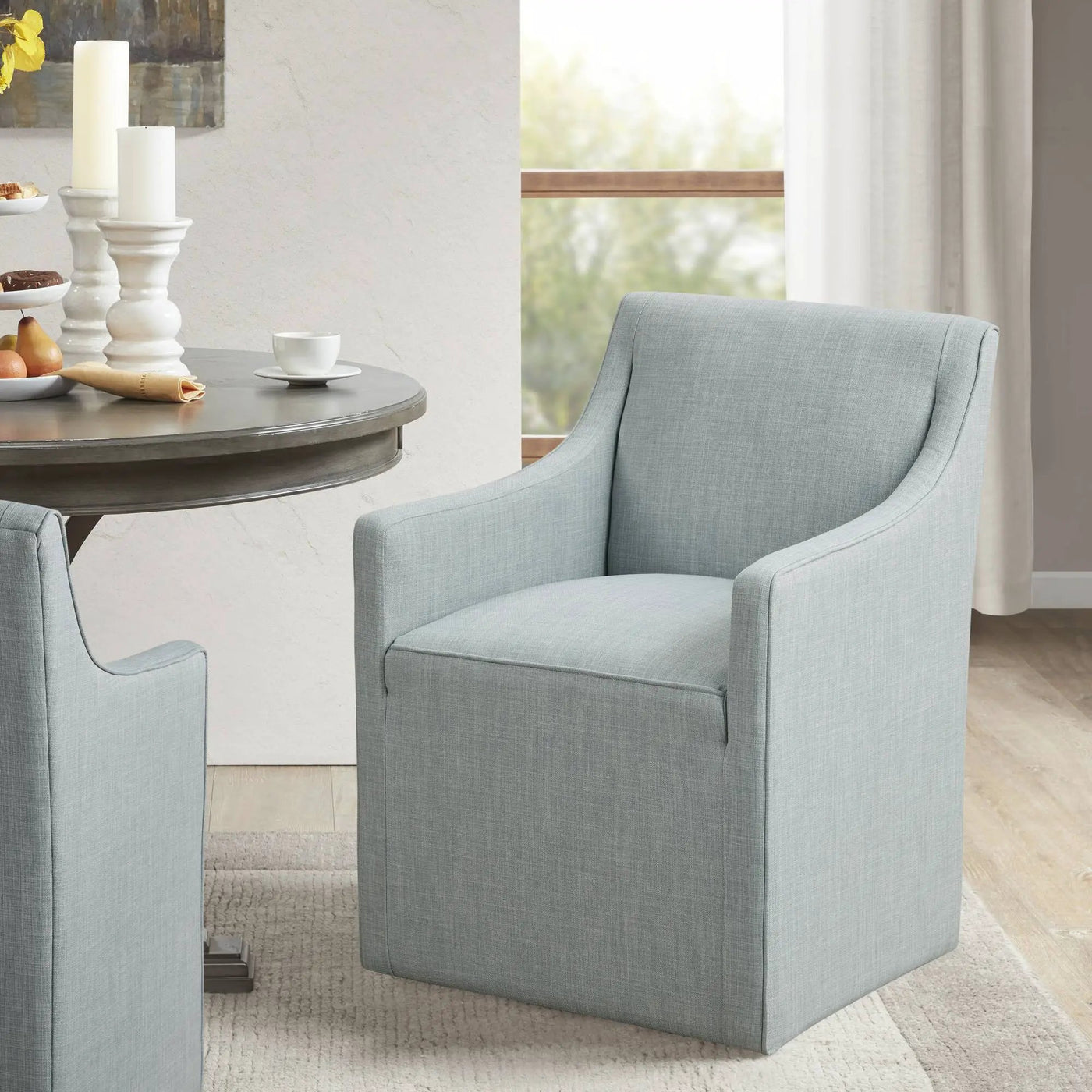Traditional Skirted Dining Arm Chair by HouseOfZazla