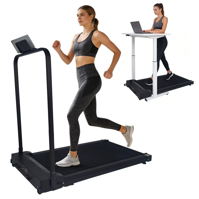 Walking Pad Treadmill with Handle Bar and Adjustable Incline by HouseOfZazla