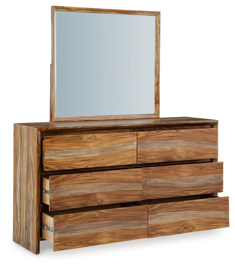 Dressonni - Dresser And Mirror - Brown by Unique Piece Furniture
