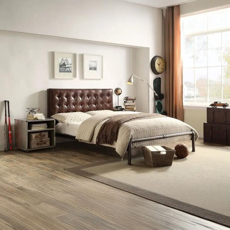 Brancaster - Nightstand With USB - Aluminum by Unique Piece Furniture