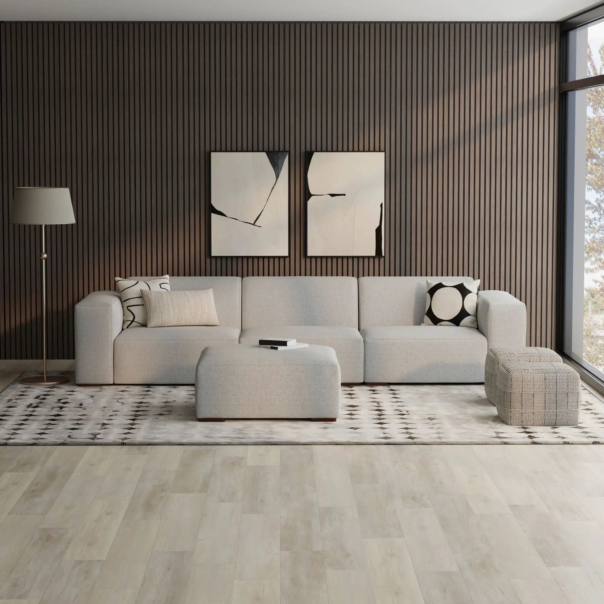 Rex - Handcrafted Sectional Sofa And Ottoman by Unique Piece Furniture
