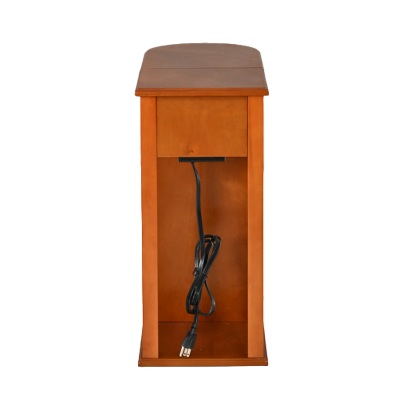 Modern End Table with Hidden Cup Holder Drawer by HouseOfZazla