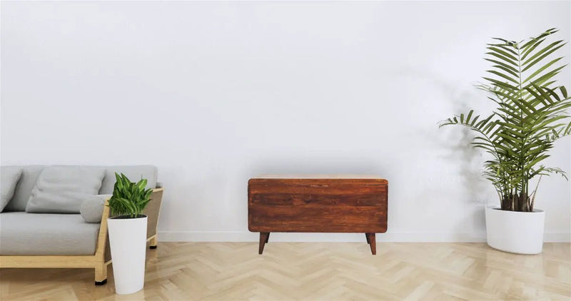 Curved Blanket Box - Chestnut by HouseOfZazla