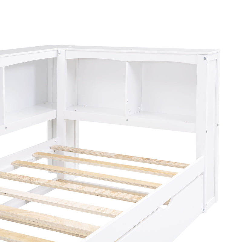 Daybed With Trundle, Storage Cabinets, USB Ports by HouseOfZazla