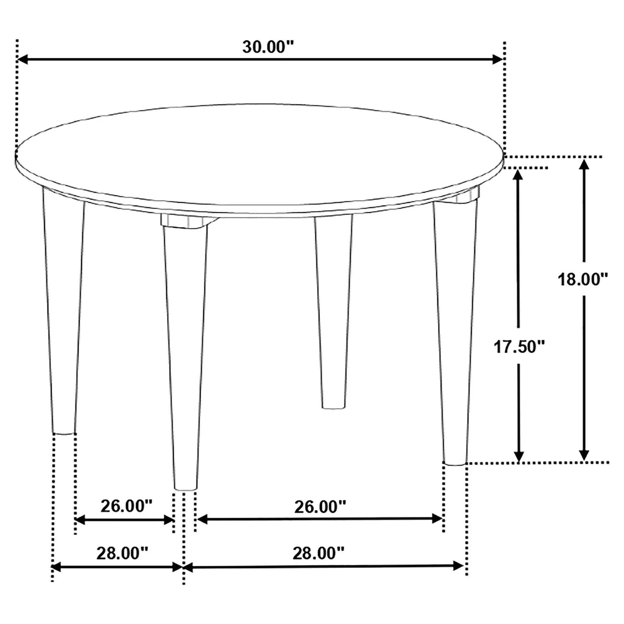 Leska - Round Coffee Table - White by HouseOfZazla