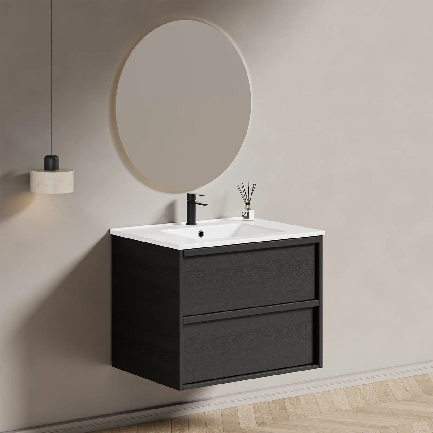 30 Inch Bathroom Vanity Cabinet With Ceramic Sink by HouseOfZazla