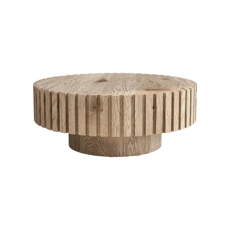 Modern Minimalist Circular Coffee Table 31.4'' by HouseOfZazla