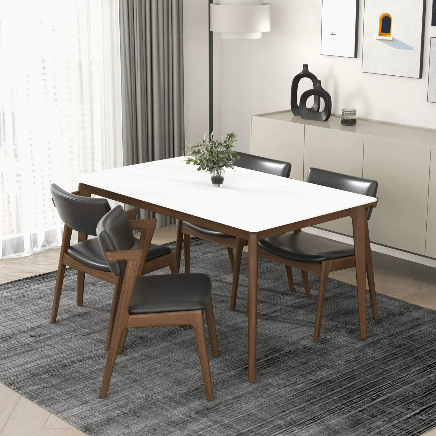 Edwin - Mid-Century Modern Dining Chair (Set of 2) by HouseOfZazla