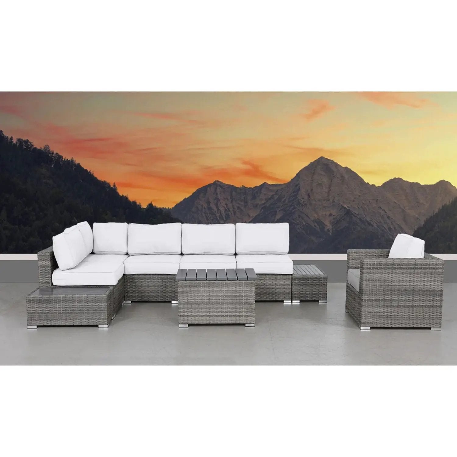 Stylish Entertainment Sectional Set, Outdoor Living by HouseOfZazla
