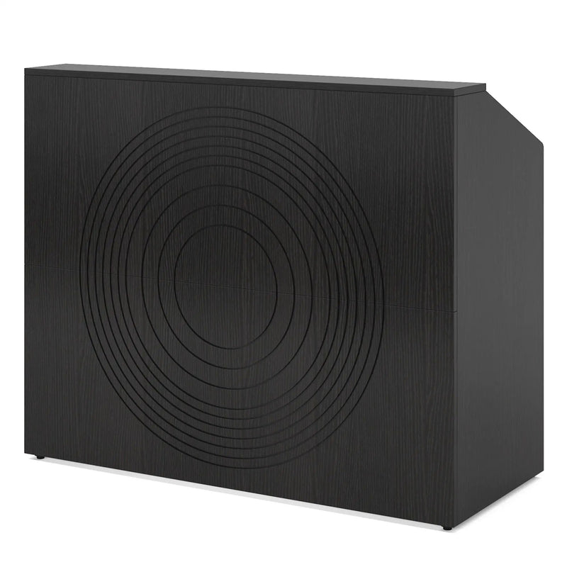 Modern Reception Desk, Front Desk Table With Cable Grommet & Privacy Panels by HouseOfZazla