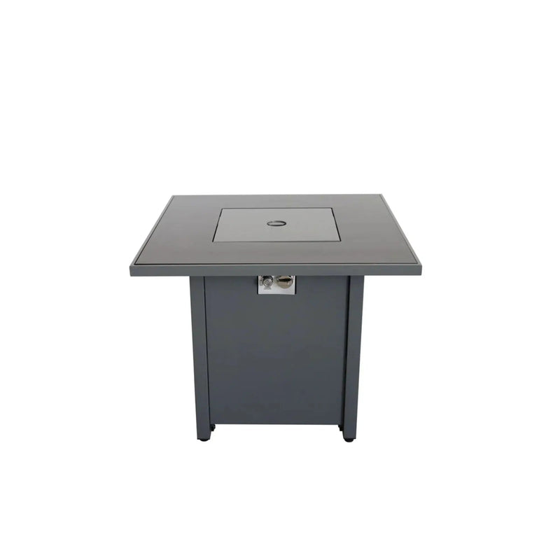 Outdoor Fire Pit Table With Lid High-Quality Materials - Gray by Unique Piece Furniture
