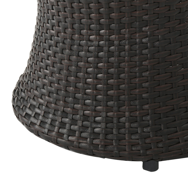 19" Kono Hourglass Table (No Glass Top) End Table by HouseOfZazla