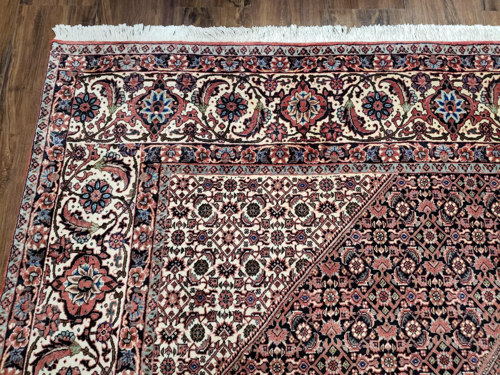 Stunning Persian Bijar Rug 8x11 - Herati Mahi Pattern by Jewel Rugs