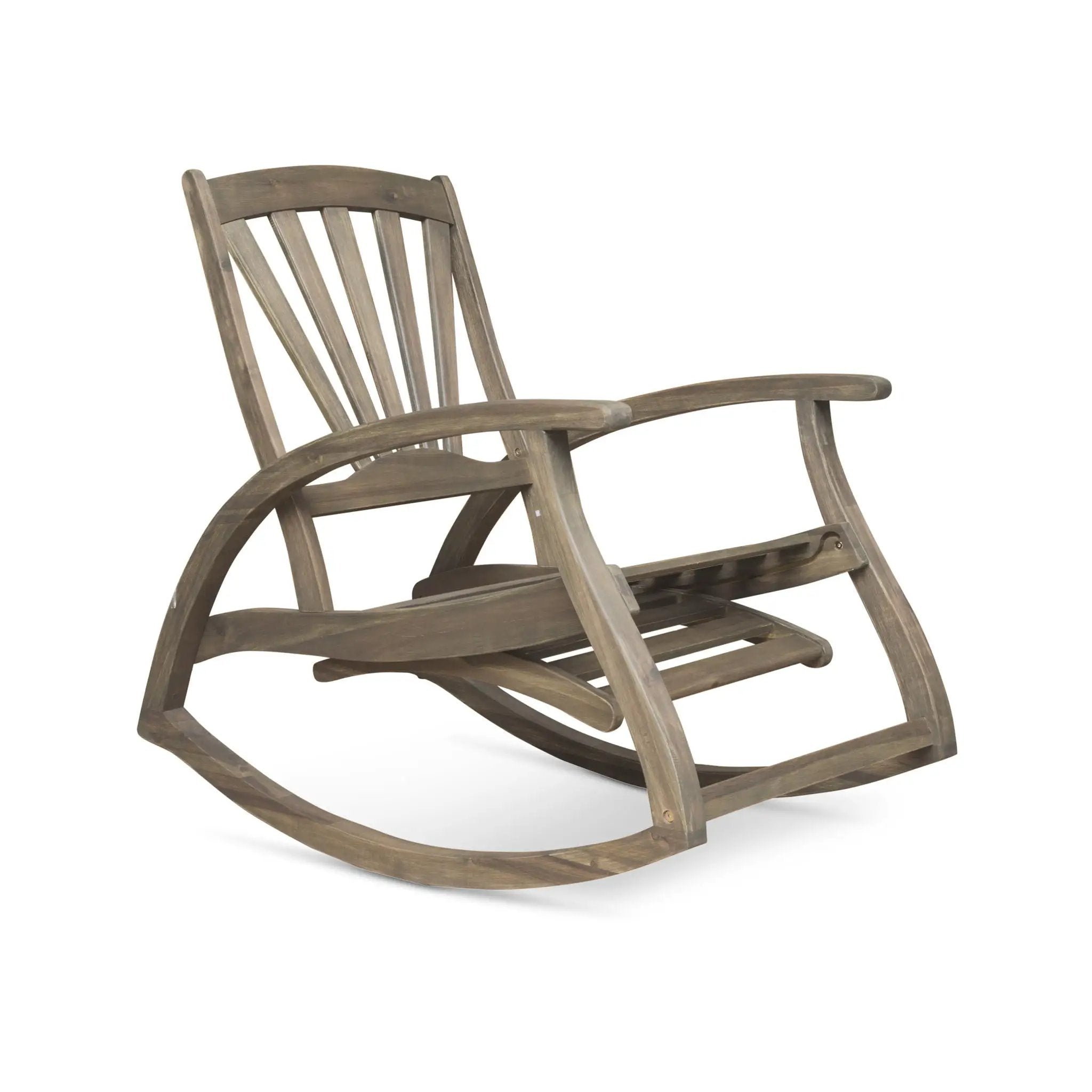 Outdoor Reclining Rocking Chair - Gray by HouseOfZazla