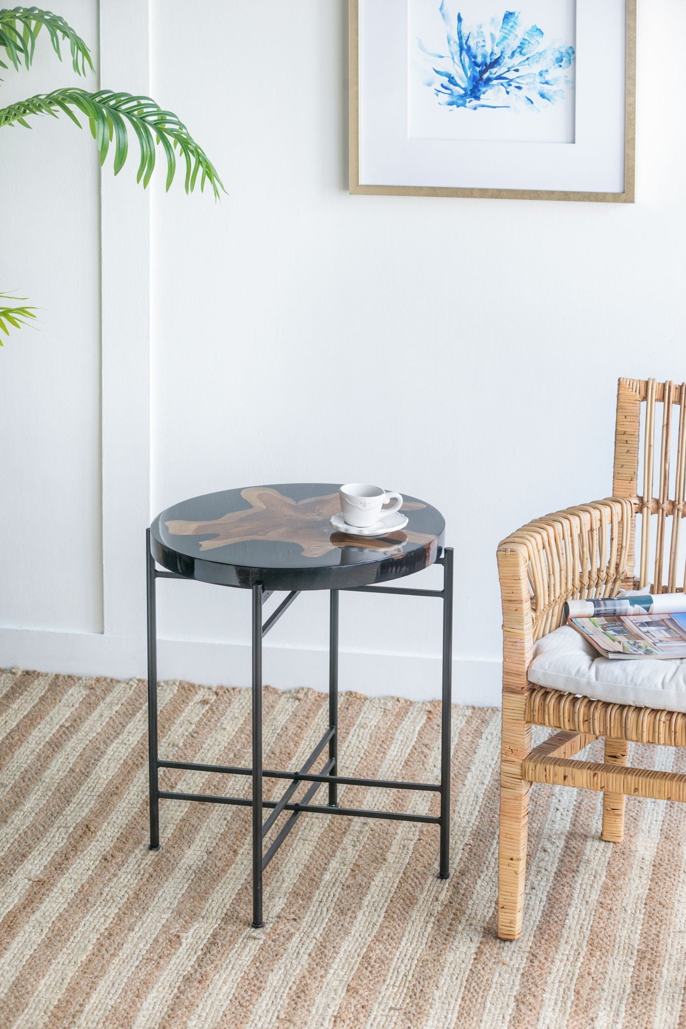 Side Table - Black / Brown by HouseOfZazla