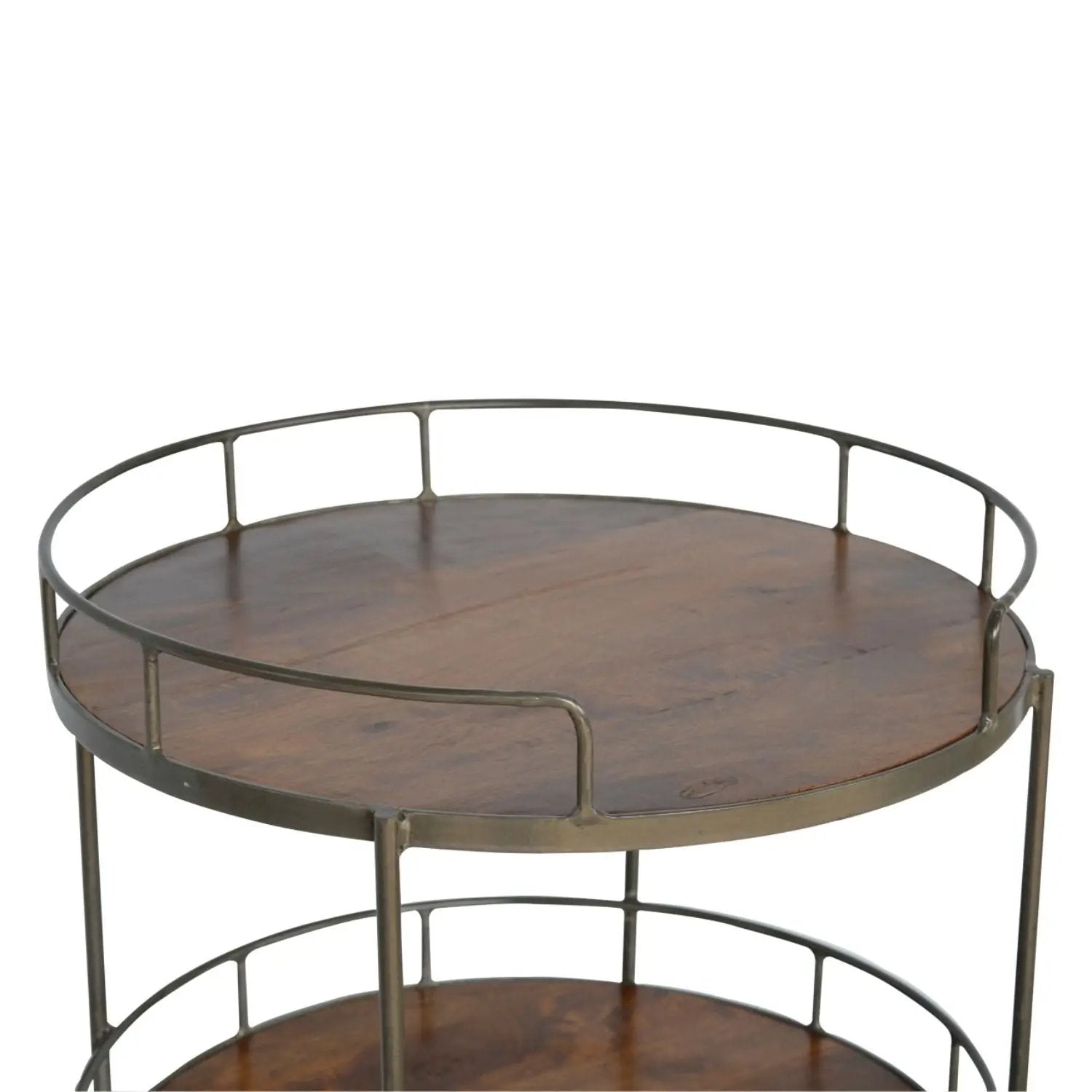 Round Butler Tray Table - Chestnut by Unique Piece Furniture