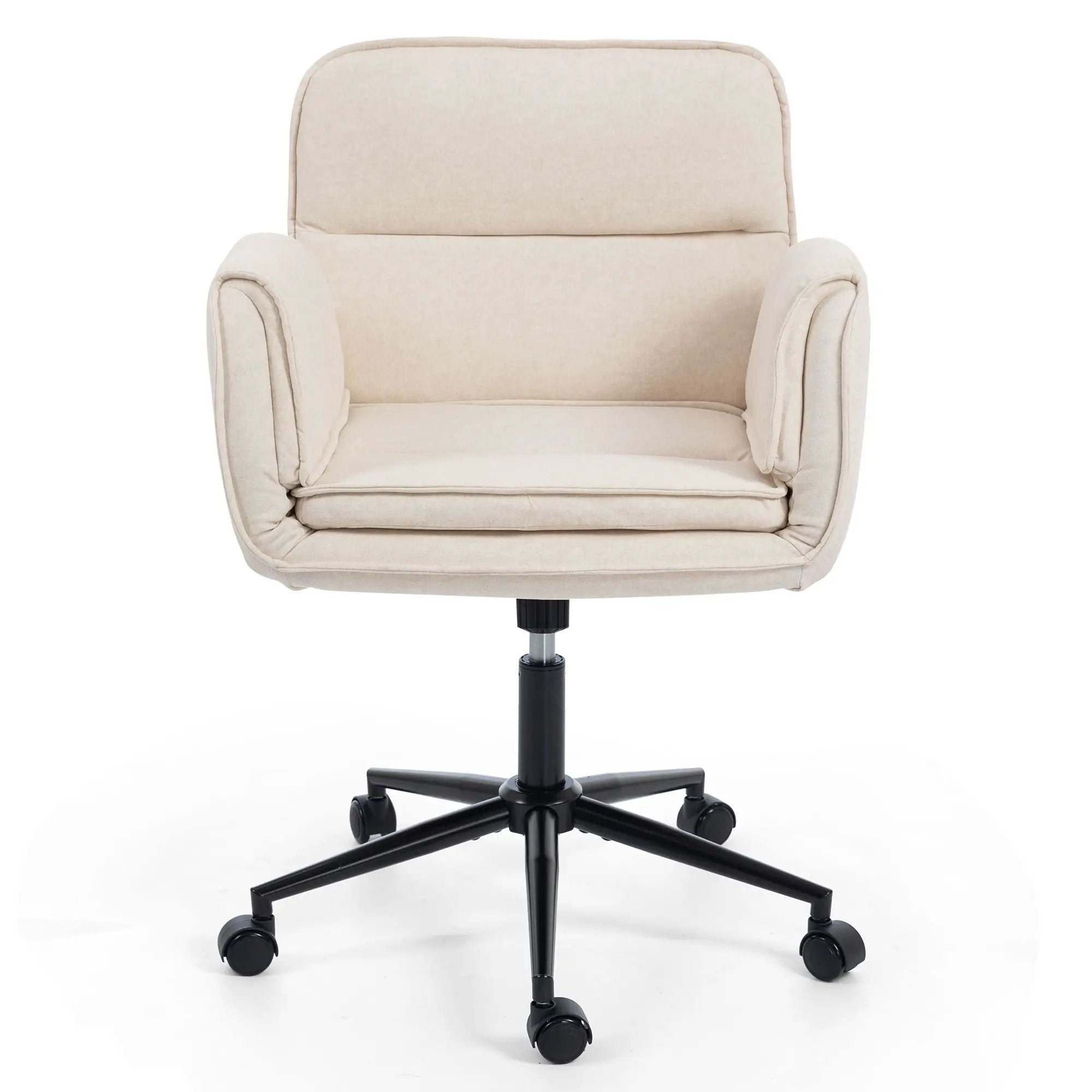 Criss Cross Swivel Desk Chair With Adjustable Armrests & Wheels For Home Office by HouseOfZazla