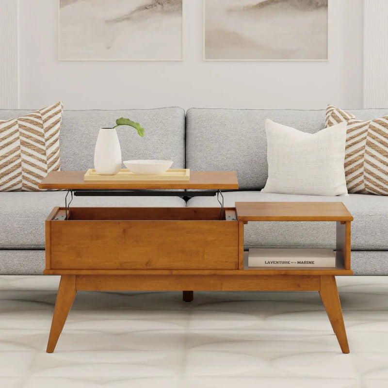 Draper - Lift Top Coffee Table - Teak by Unique Piece Furniture