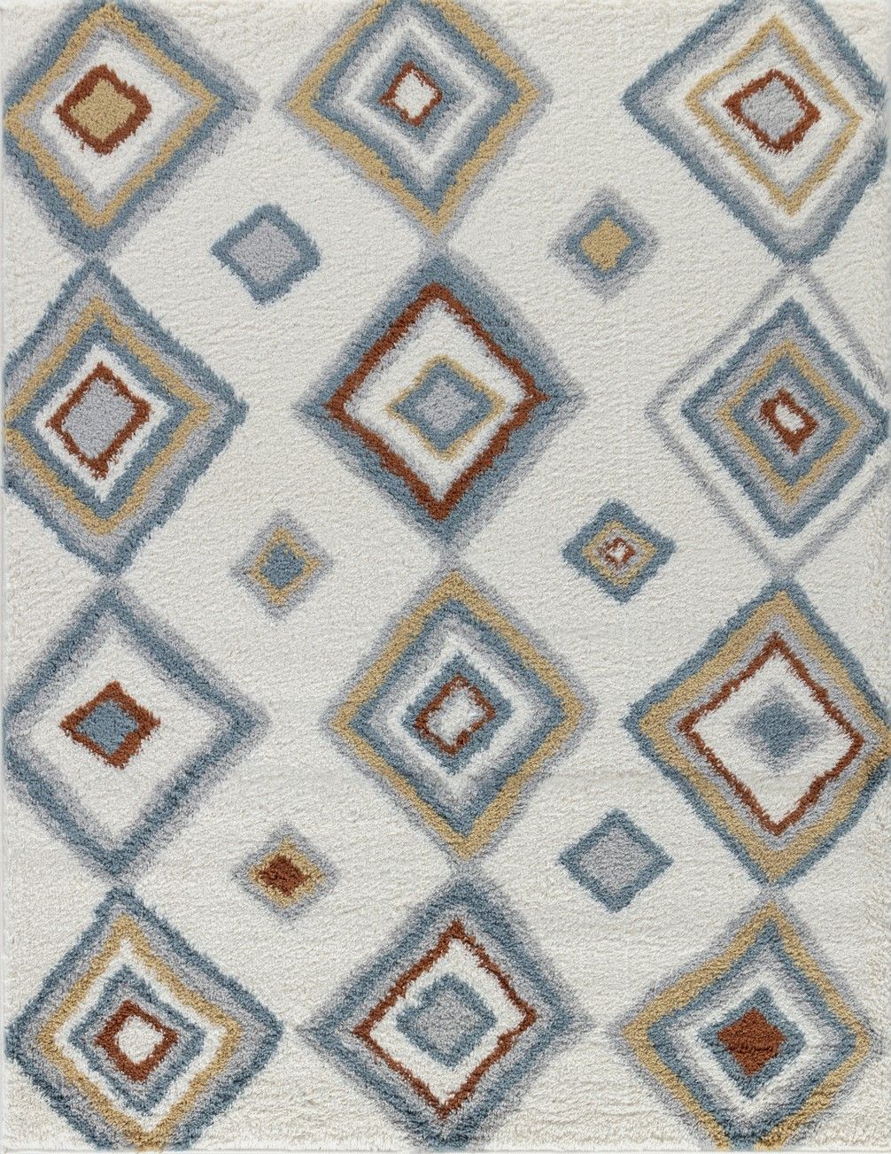 Loft Shag - 7'10" X 9'10" Shaggy Area Rug - Ivory, Polypropylene by HouseOfZazla